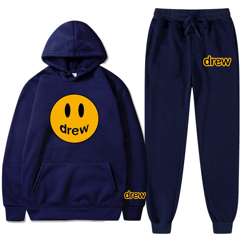 Product Introduction of Bộ Đồ Thể Thao Justin Bieber Drew, Dành Cho Nam, Thiết Kế Mặt Cười, Bộ Đồ Đi Chơi Dành Cho Nam 3