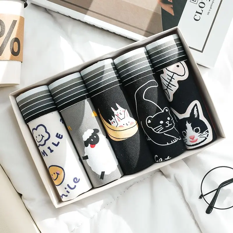 Đồ Lót Cho Bé Trai, Phong Cách Preppy Dễ Thương, Quần Boxer Học Sinh, Siêu Co Giãn, Thích Hợp Cho Mùa Thu Và Mùa Đông, Phong Cách Kem Ins, Quần Boxer Nam, Năm 2024