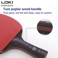 Gambar K SERIES 4 Pingpong bat LOKI - Table tennis racket - long handle, black red dari LOKI INDONESA Kota Administrasi Jakarta Barat 5 Tokopedia