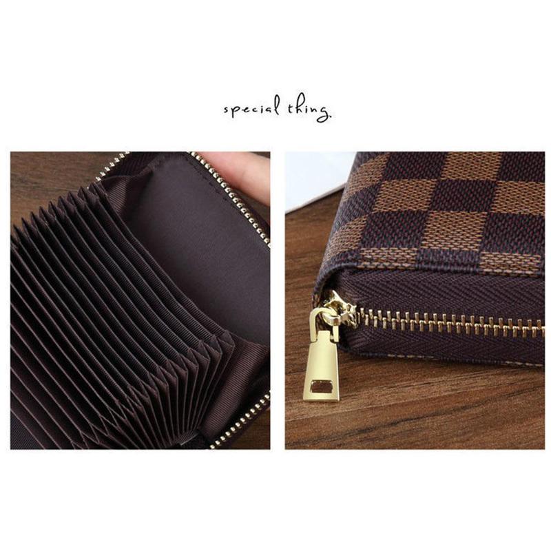 Product Introduction of Pek Kad Organ Wallet Chocolate Compartment, Card Holder Multi-Card Slot, Large Capacity, Driver's License, Compact Card Sleeve, For Men and Women, Multi-Function Casual Coin Purse, BAG0380 32