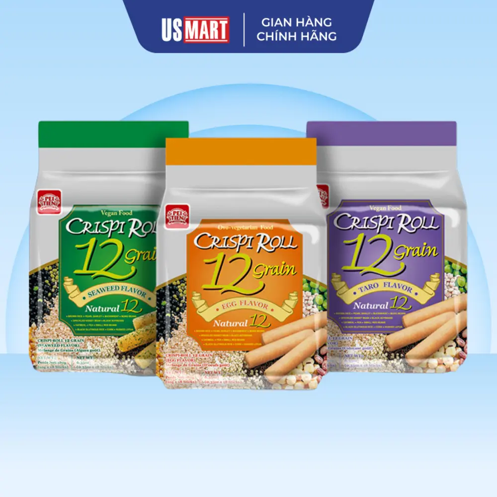 Bánh Dinh Dưỡng Pei Tien 12 Loại Ngũ Cốc (Nhiều vị) Ăn Vặt Snack Thức Ăn Food