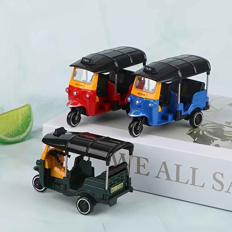 1pc, 1:43 Alloy Tricycle Retro Thai Tricycle Simulation Model, Table Ornament, Three Wheeled Motorcycle Model, Gift Tabletop Ornament, Home Decor, Kawaii Gift 4