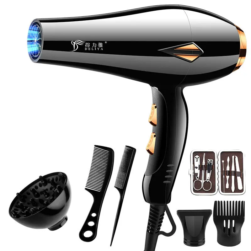 Hair dryer Powerful electric hair dryer household appliances hot and cold wind hairdressing hair dryer gift