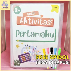 Buku Aktivitas Pertamaku Worksheet Anak Pra TK 2 3 4 Tahun Paud Buku Edukasi Anak Bisa Dihapus Wipe And Clean Activity