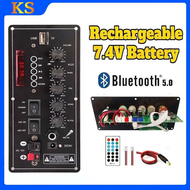 【Ready Stock,COD】30-120W Amplifier Board 7.4V Papan Decoder Amplifier Audio Bluetooth Speaker Amplifier Board Daya Pemutar MP3 USB Untuk Audio Kendaraan Accs