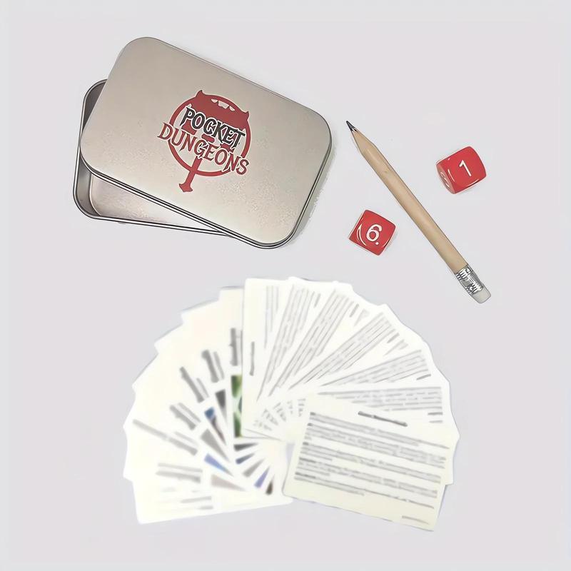 Product Introduction of Pocket Dragon & Dungeons Adventure Set, 1 Box Portable Role Playing Game, Simple Paper Role Playing Game, Lightweight Tabletop RPG Accessories 4