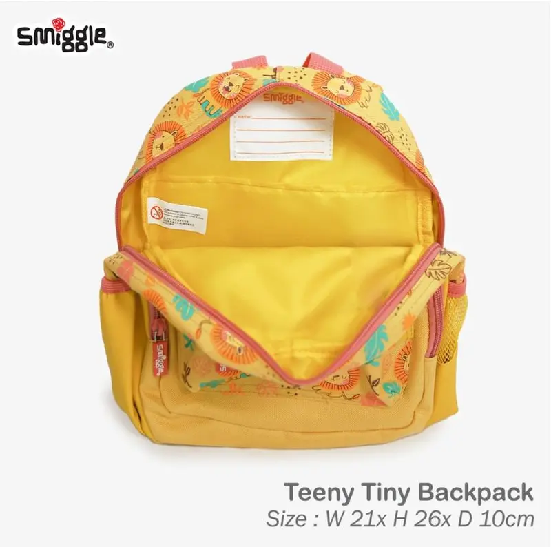 Smiggle Tas Ransel Full Tag paud / Toddler Tiny Smiggle Import SMBT 2