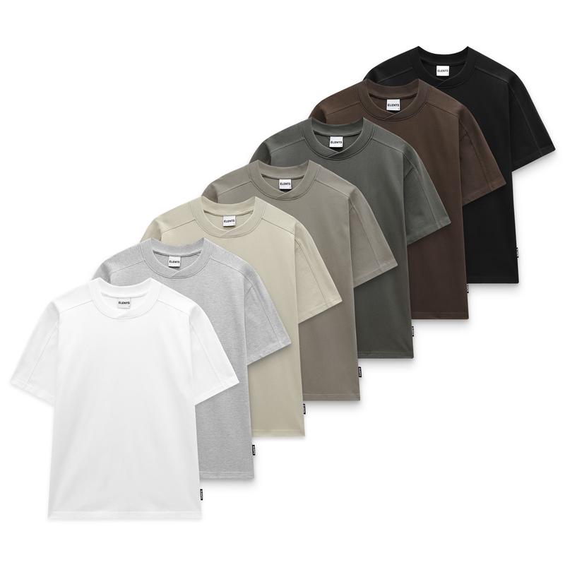 Áo Thun Trơn [Marvin] Unisex Relaxed Fit Cotton 250gsm ELENTS ESST078