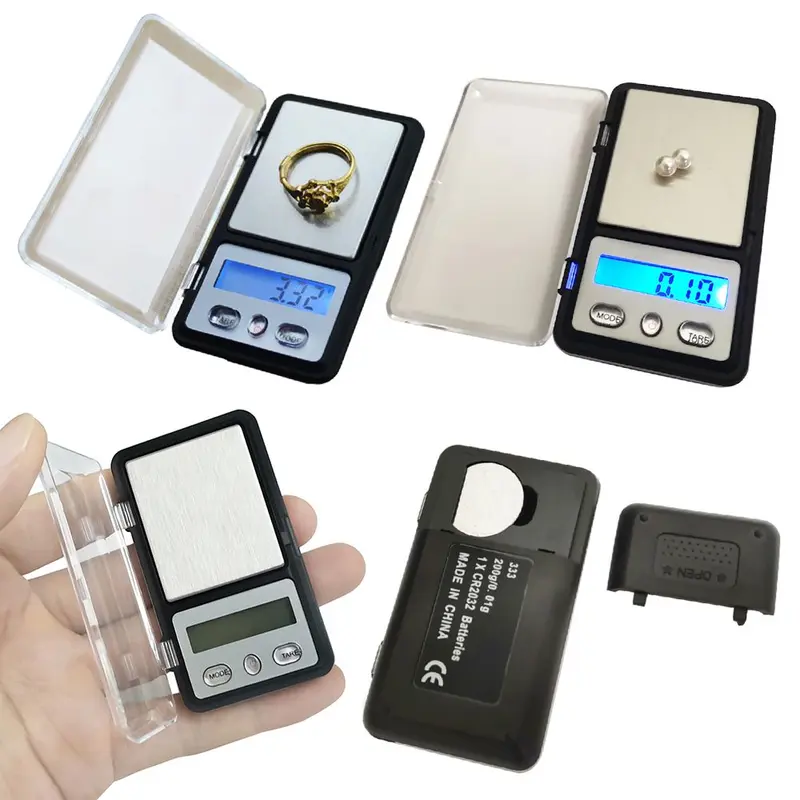 Cân Điện Tử, Siêu Nhỏ Chuyên Nghiệp, Đèn Nền, Cân Trang Sức, Cân Kỹ Thuật Số Bỏ Túi Mini, Có Thể Đo 100G / 0.01G Và 200G / 0.01G, Thích Hợp Để Kiểm Tra Trọng Lượng 0