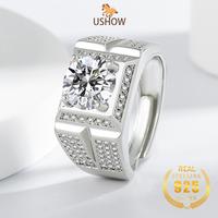 Gambar USHOW Cincin Dominan Pria Platinum AAAAA Zircon Penjualan Panas 3 Karat Berlian Penuh Yang Dapat Disesuaikan - Platinum, Dapat disesuaikan dari USHOW Kab. Gresik 5 Tokopedia