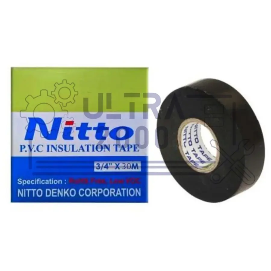 ISOLASI NITTO / ISOLASI LISTRIK / PVC INSULATION TAPE 3/4 x 30M