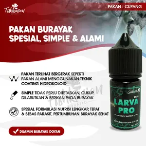 LARVA PRO - PAKAN BURAYAK IKAN CUPANG BETTA INSTAN (TETES)