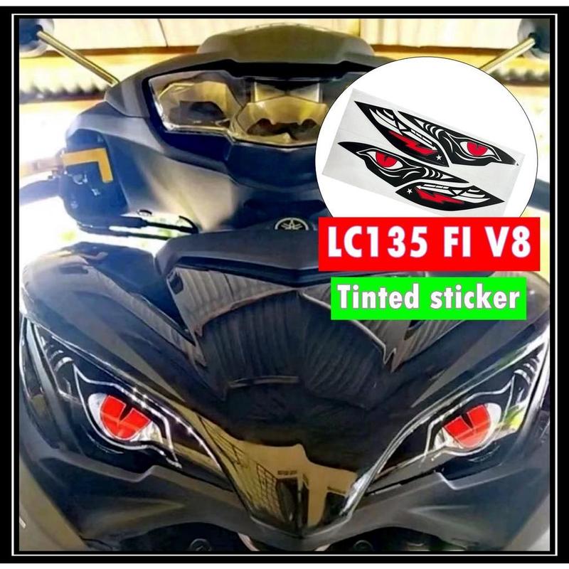 Product Introduction of YAMAHA LC135 FI V8 STICKER MATA HELANG LAMPU KECIL & LAMPU SIGNAL Accessories Automotive 14