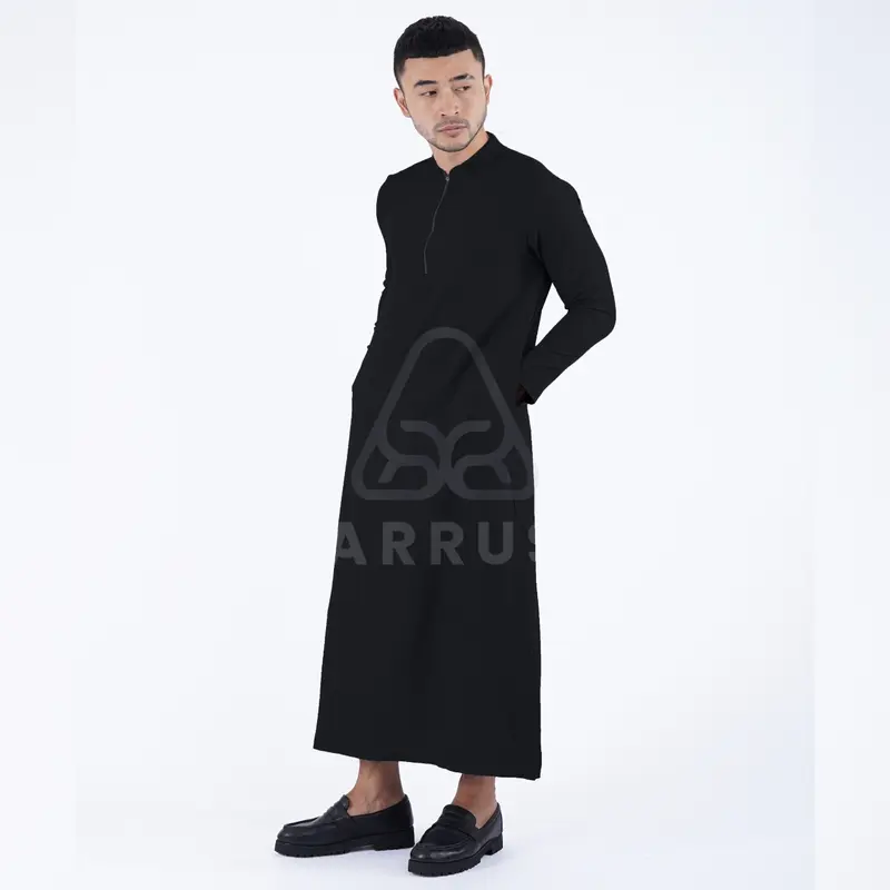 Ashraf Jubah Pria Lengan Panjang Polos Muslim Gamis Dewasa Arrus 1