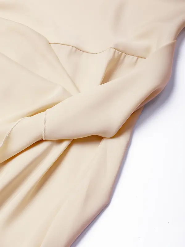 Women's Plain Satin Dress, Elegant Fashion Chic Casual Dress for Daily Outdoor Wear, Women Dress for All Seasons 5