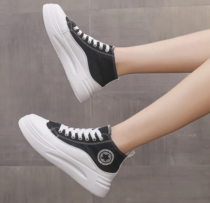 Product Introduction of SEPATU MURAH!!! - Boots ALSTAR Sneakers Wanita Sepatu Convesse Semi Boot Bot Fashion Sneaker Tali Cantik Model Terbaru Paling Dicari Produk Lokal Kualitas Import GRATIS ONGKIR 7