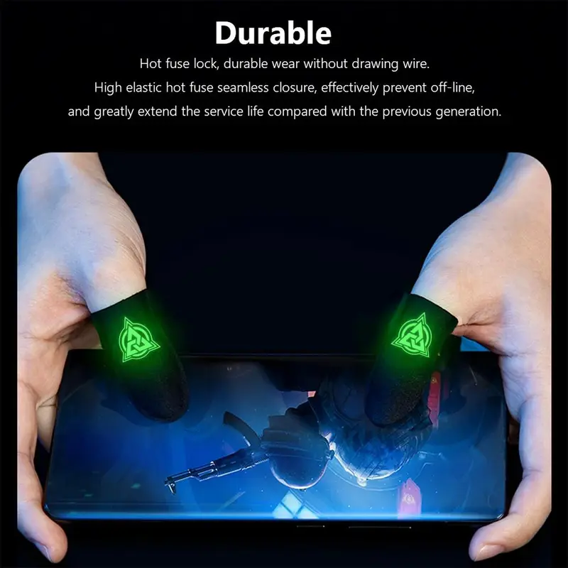 Sarung Tangan Jari Gaming Seluler Sliver-cloth Sensitive tipis dan dapat dicuci 3