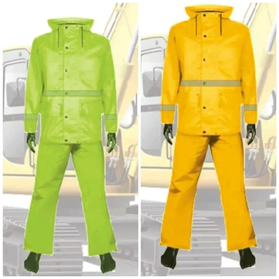 SETELAN JAS HUJAN PROYEK KUNING