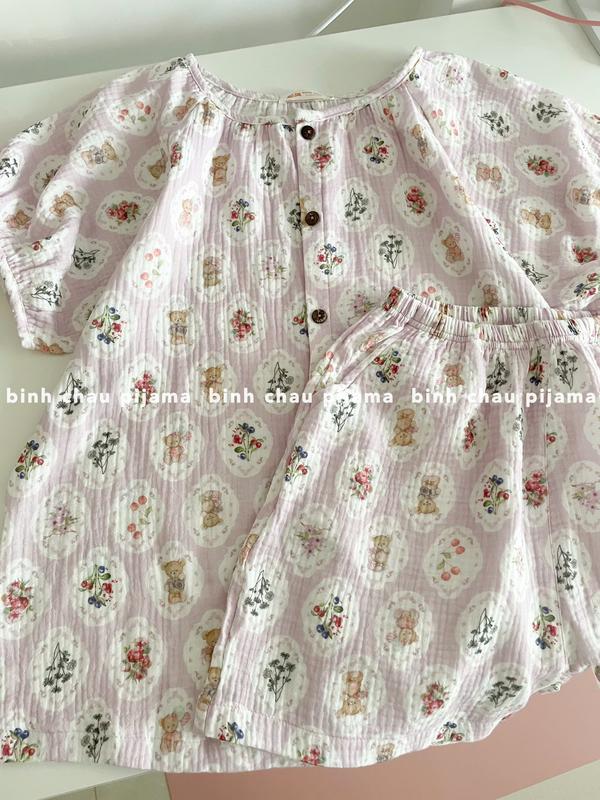 [ẢNH THẬT] Đồ Bộ Nữ Thiết Kế Chất Xô Muslin Cao Cấp - Bình Châu Pijama 6