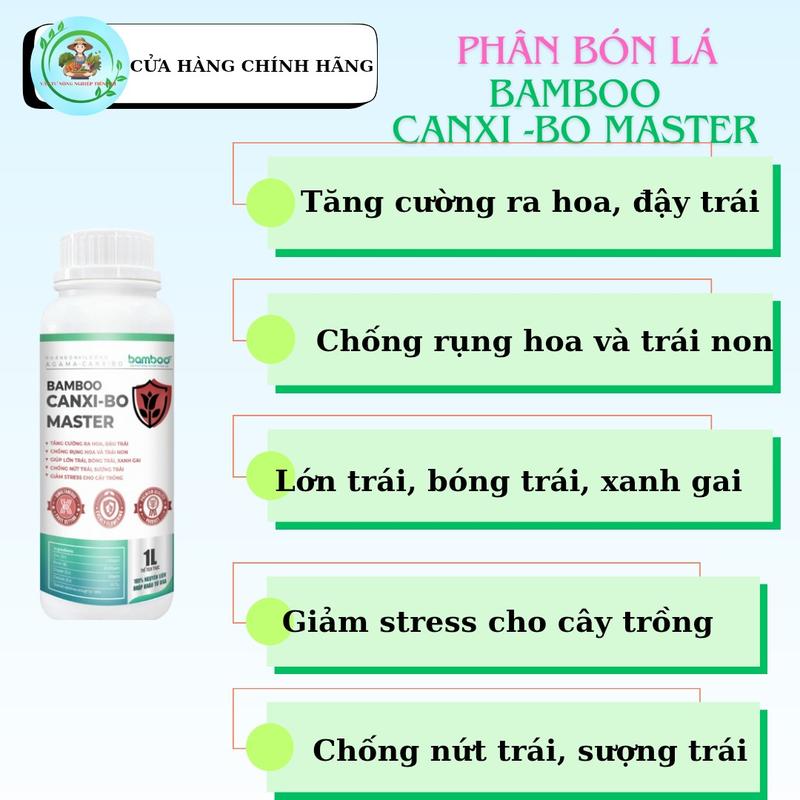 Product Introduction of CANXIBO MASTER 1 LÍT - PHÂN BÓN LÁ tăng ra hoa đậu trái - chống rụng trái 3