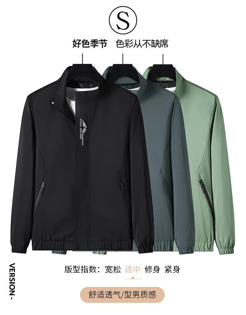 Product Introduction of Áo Khoác Nam, Hàng Mới Về, Áo Khoác Công Sở Thường Ngày Thời Trang, Dáng Rộng Vừa Vặn, Ngoại Cỡ, Áo khoác ngoài đặc gió Jacket Ngắn Tay Menswear 18