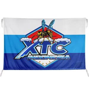 Nazhifa Printing - Bendera XTC Organisasi Group Motor Ormas Komunitas Ukuran Kecil Besar Bahan Satin Peles 001