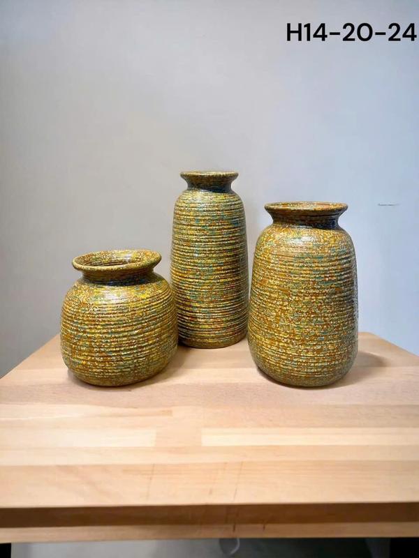 Set 3 bình Decor gốm sứ Bát Tràng 0