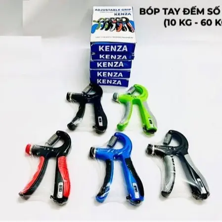 Kìm Bóp Tay Điều Chỉnh Lực Từ 5-60kg Có Đếm Số, Dụng Cụ Tập Cơ Tay Chính Hãng