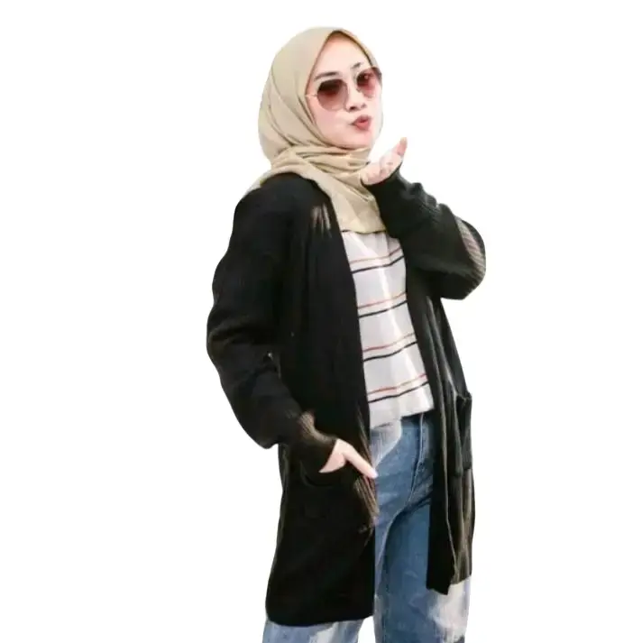 long kardi RAJUT BELLE terkiini Knitwear Wanita Kardigan Nyaman