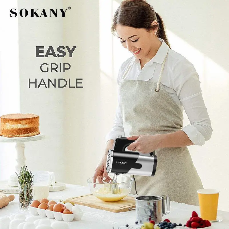 Máy đánh trứng cầm tay SOKANY 800W có 5 chế độ điều chỉnh 5
