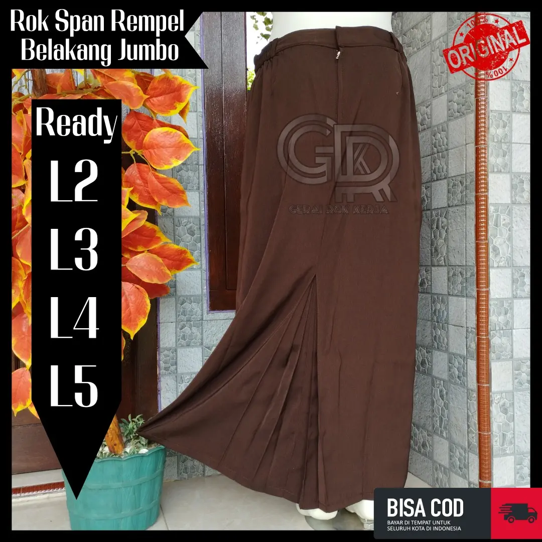 Rok Pramuka Belah Belakang Rok Pramuka Rempel Belakang Rok Rampal Rok Coklat Pramuka Jumbo Rok Guru Rok Coklat Guru Rok A Jumbo Rok Rempel Tengah Rok Rempel Belakang Tengah Formal Karet Standar Nyaman Tebal Sekolah Panjang Belah Samping