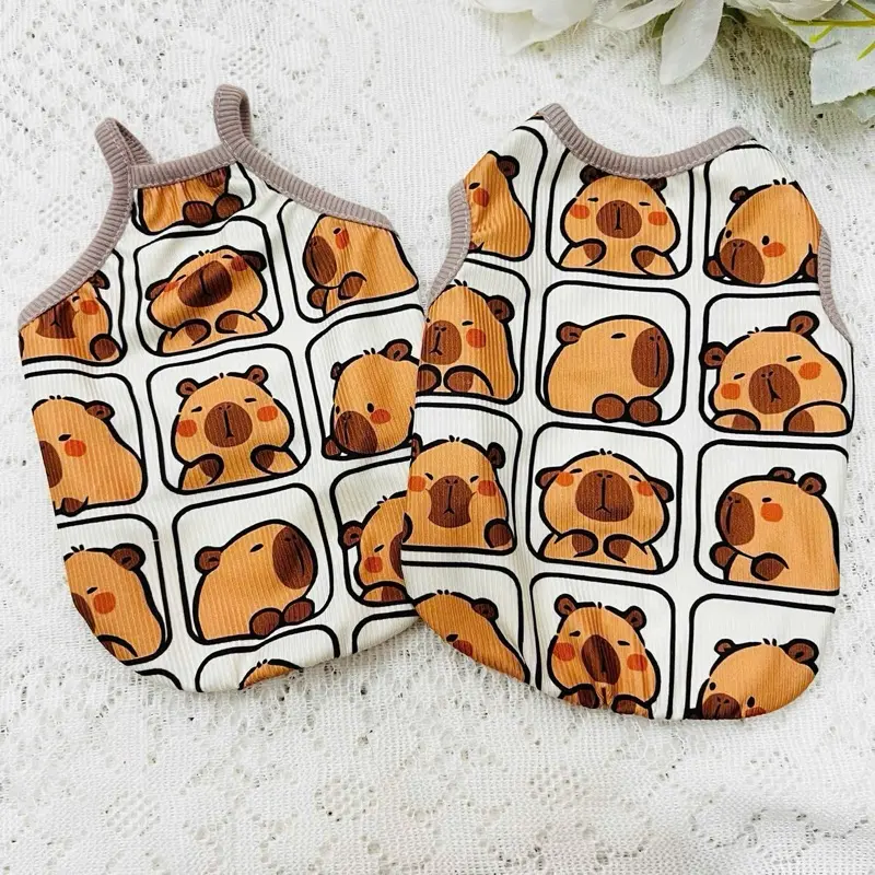 Mẫu áo capybara chất thun tăm siêu cưng