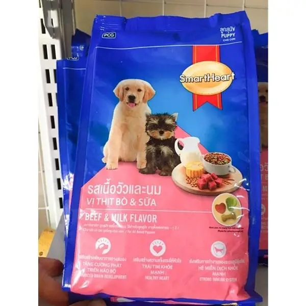 Hạt Cho Chó Con SMARTHEART PUPPY BEEF & MILK FLAVOR Vị Thịt Bò và Sữa 400g