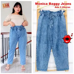 Rif Gallery Celana jumbo  baggy jeans jumbo baggy jeans rawis baggy jumbo muat bb 45-90kg