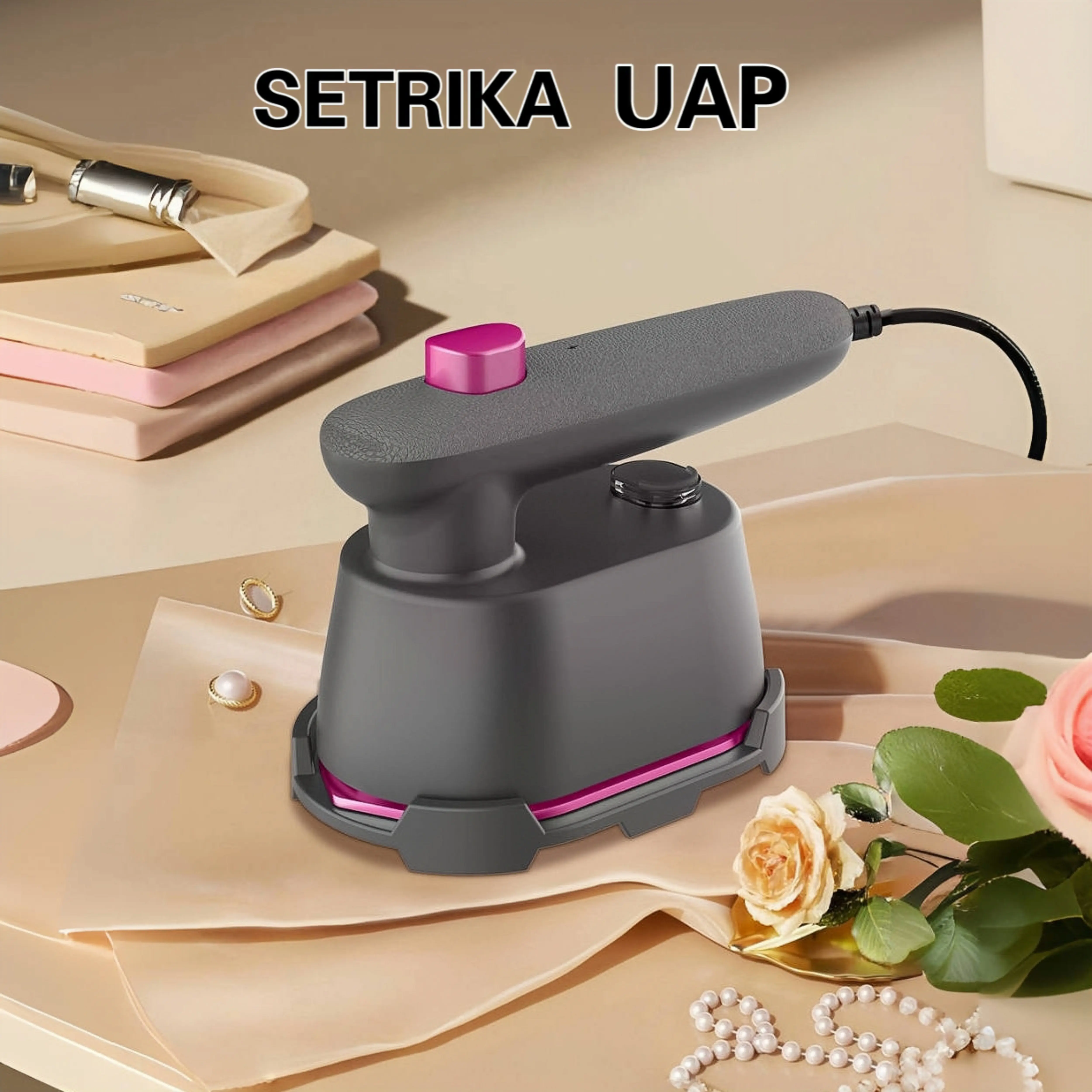 Setrika Uap Mini Portable Travel Steamer Ironing Handheld Kabel Steam Irons Dry Irons Anti-Burn Dry Irons
