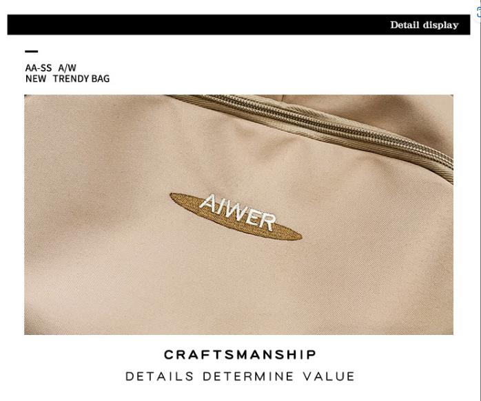 BALO HỌC SINH THỜI TRANG AIWER THIẾT KẾ ĐƠN GIẢN UNISEX 3