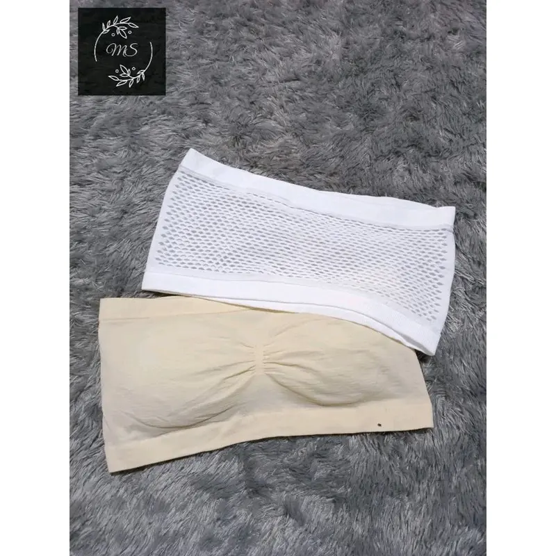 MOONSTAR/Bra Kemben Pakaian Dalam Wanita Kemben Bandeau Bra Crop Tanpa Busa coquette tank 1
