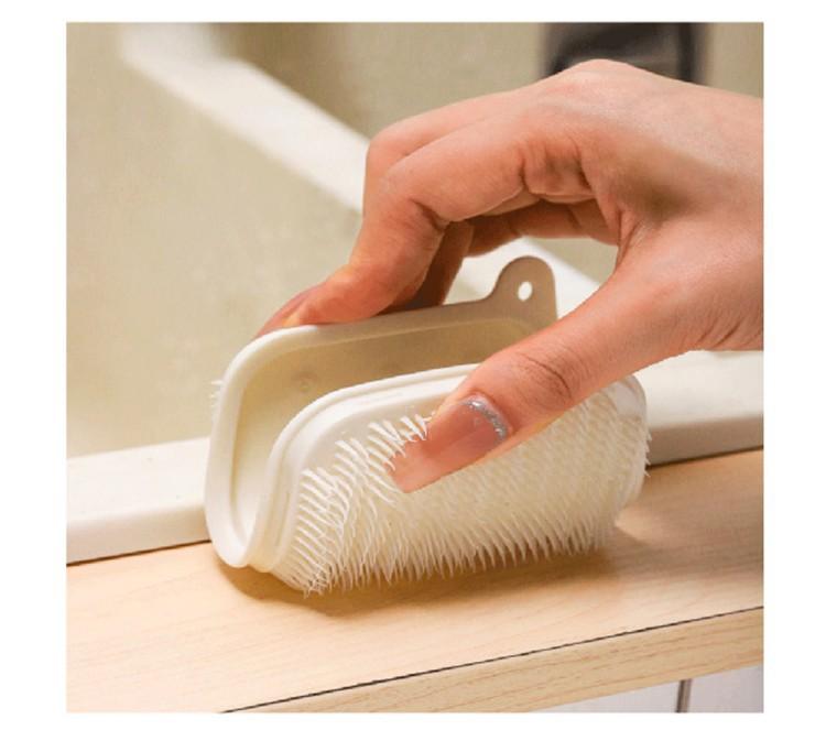 Product Introduction of Fruit and vegetable cleaning brush, kitchen cleaning, potato washing, vegetable and fruit bendable cleaning, sink crevice brush 10