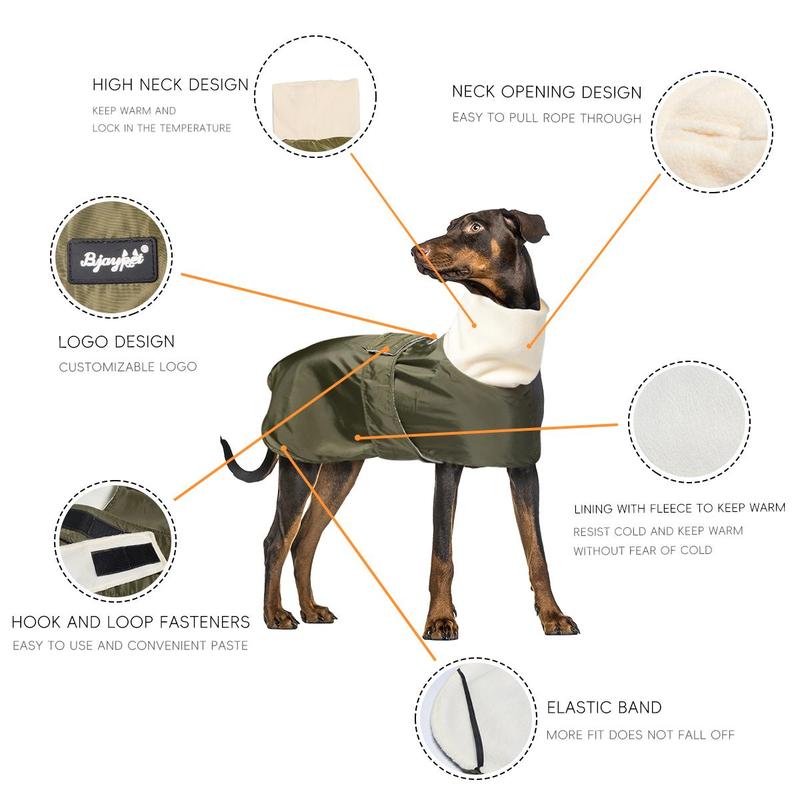 Winter Pet Clothes, Thickened Warm Dog Coat, Reflective Thermal Lined Dog Jacket, Pet Clothes for Large Dogs, Dog & Cat Clothing Supplies 2
