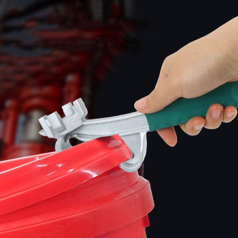 Product Introduction of Durable Metal Bucket Opener Hand Tools Protect Lids Opening Wrenches Disassembly Tool Iron Barrels Lid Lifter Can Lid Opener Paint Can Opener Lid Tool 14