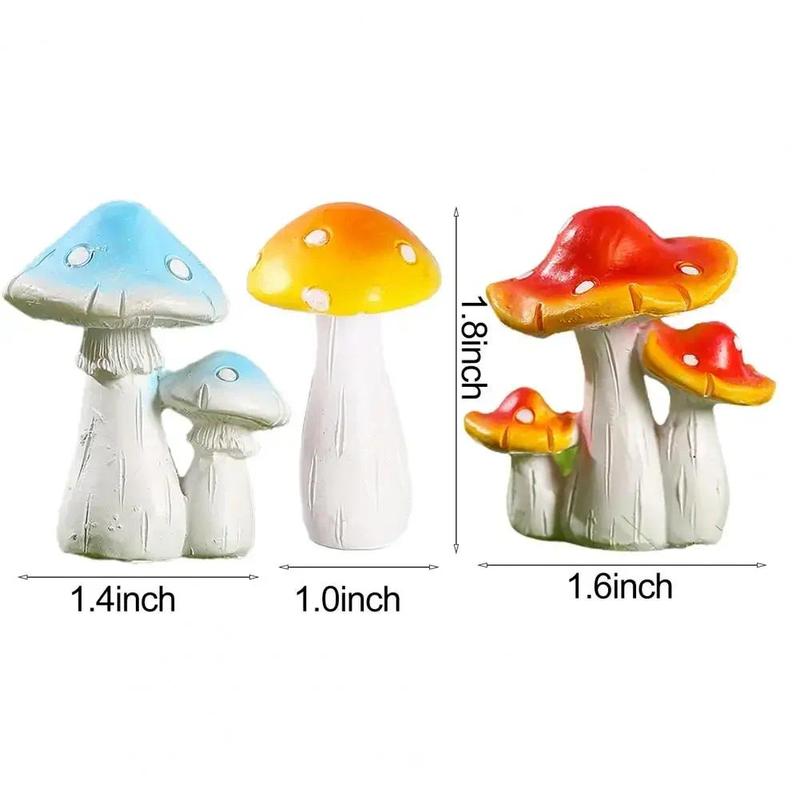 Product Introduction of Patung Cendawan, Patung Cendawan, Tahan Lama, Hiasan Kreatif, Jelas, Diperbuat daripada Resin Mesra Alam, Sesuai untuk Hiasan Taman, untuk Kegunaan Rumah 11