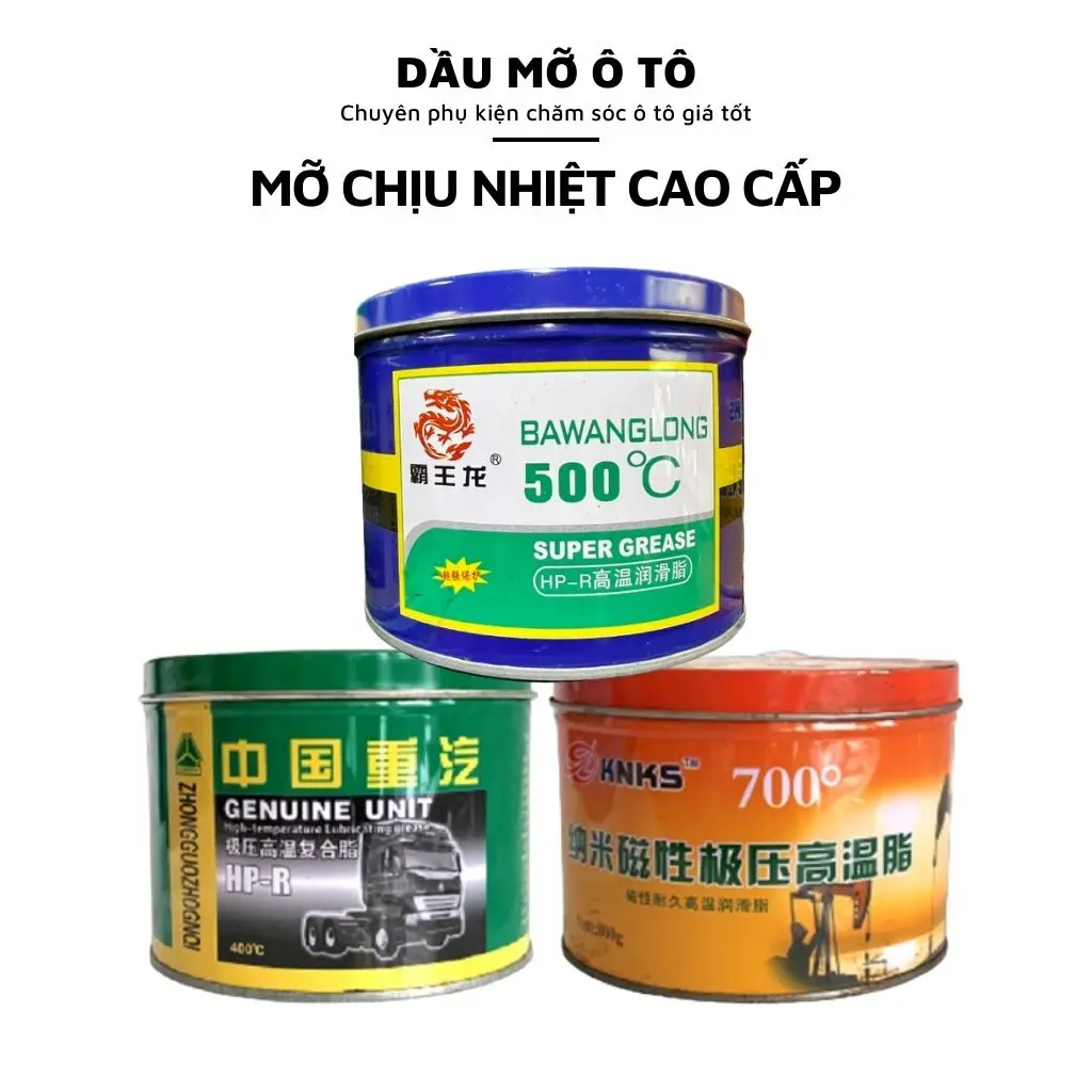 Mỡ Chịu Nhiệt Cao Cấp 400/ 500/ 700 Độ C Mỡ Chịu Nhiệt, Chịu Lực, Kháng Nước, Bám Dính Siêu Tốt- Lọ Chiết 150G, 400G