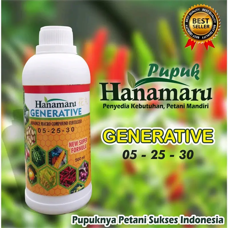 Pupuk hanamaru 500 mL cocok untuk semua tanaman anda,Daun,buah 0