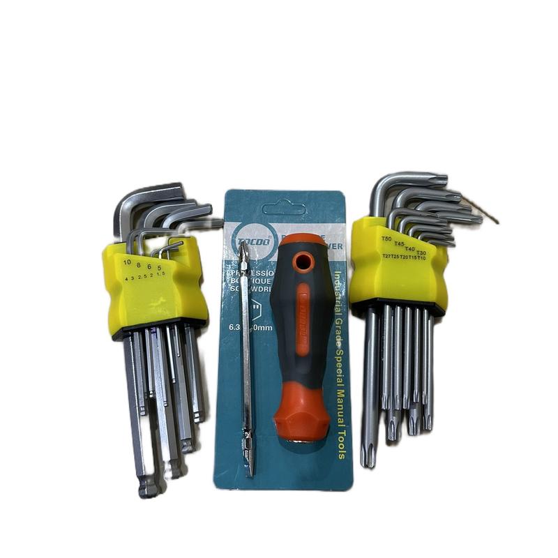 Combo 3 bộ mở ốc lục giác - hoa thị - tuốc nơ vít 2 đầu dùng để mở nhiều loại ốc vít khác nhau