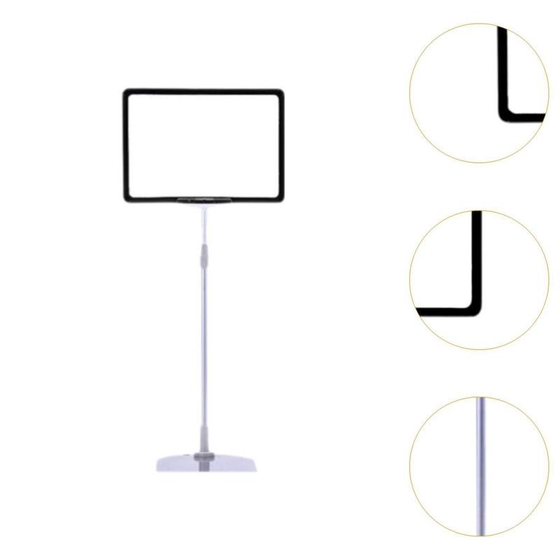 Product Introduction of Adjustable Sign Holder Frame Promotional Sign Supermarket Price Tag Stand Floor Sign Stand Holder Promotional Tag Poster Stand 1