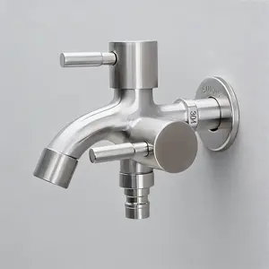 COD Kran Tembok Combo 2in1 Anti Bocor Kran Serbaguna Shower & Mesin Cuci Kamar Mandi Dapur Double Cabang