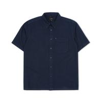 Gambar MGee Kemeja Pria Lengen Pendek Biru Regular Basic Shirt SPECTRUM BLUE 3 dari everywearmgee Kab. Bandung 1 Tokopedia