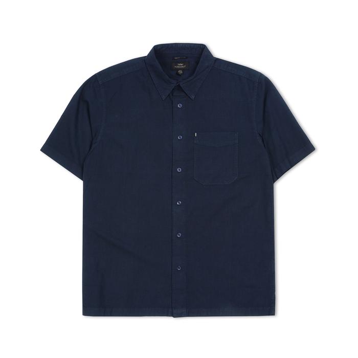 Gambar MGee Kemeja Pria Lengen Pendek Biru Regular Basic Shirt SPECTRUM BLUE 3 dari everywearmgee Kab. Bandung Tokopedia