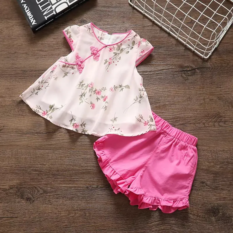 Bộ Bé Gái siêu xinh vải lụa 2 lớp  có size từ 7kg - 25kg mặc cực mát cho mùa hè cánh tiên set quần áo sơ sinh 4
