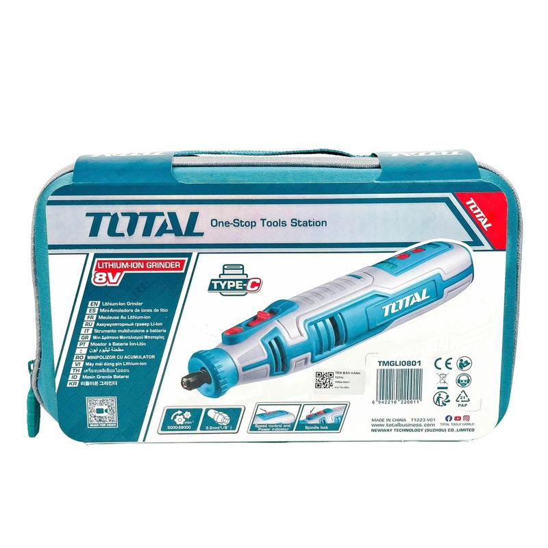 Product Introduction of Máy mài khuôn 3.2mm dùng pin 8V Total TMGLI0801 7